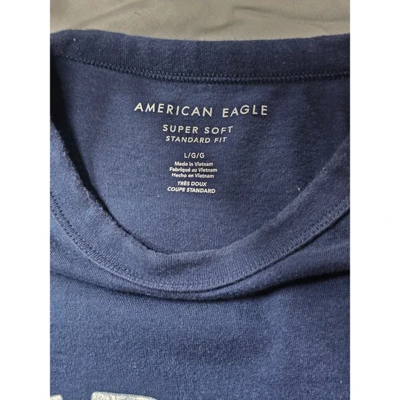 Men's Super Soft Standard‎ Fit T-Shirt Blue Size Large - Picture 3 of 7